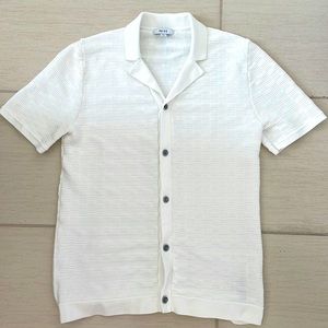 Reiss full placket sweater polo